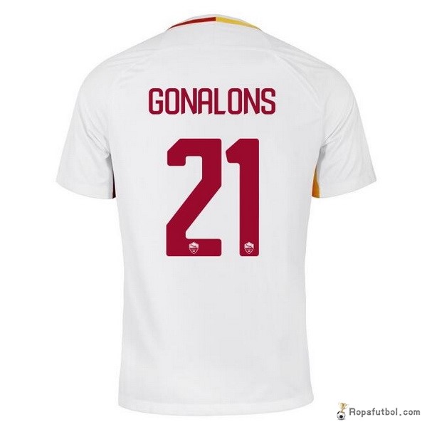 Camiseta As Roma Replica Segunda Ropa Gonalons 2017/18